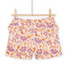 Shorts rosa con stampa fiori esotici