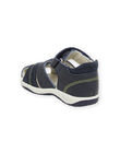 Sandali in pelle navy neonato NUSANDILAN / 22KK3845D0E070