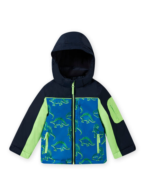 Giubbotto tricolore con stampa dinosauro MOSKIPAR / 21W902R1ANOC221