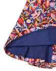 Abito indaco con stampa a fiori RISUNROB2 / 23SG09K1ROB703