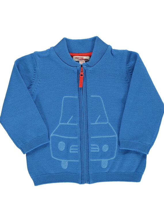 Baby boys' cotton cardigan CUJOGIL1 / 18SG10R1GIL201