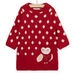 Abito in maglia jacquart con motivo gufo