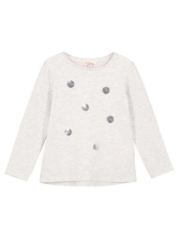 T-shirt maniche lunghe con paillettes brillanti. GAJOYTEE2 / 19W90131D32943
