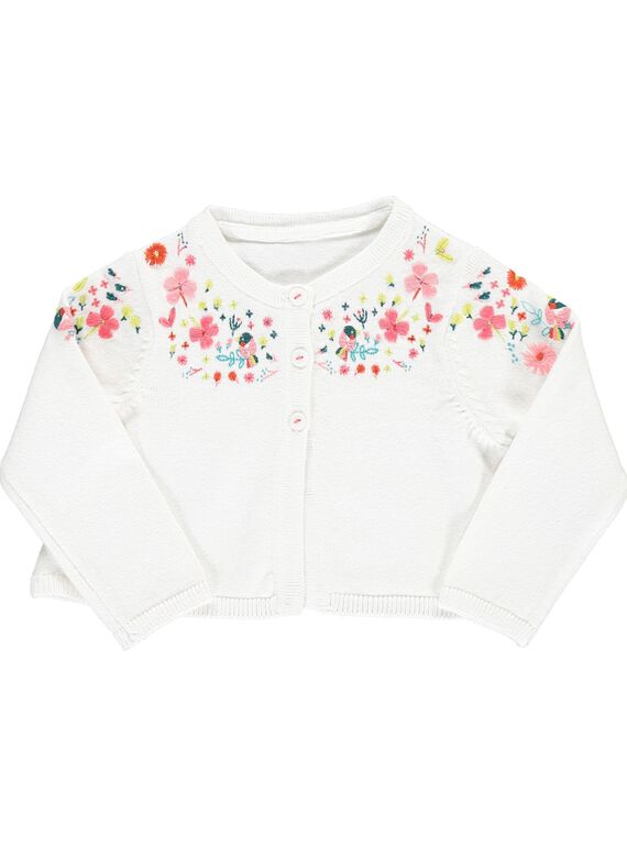 Baby girls' bolero cardigan CIFRICAR3 / 18SG09H3CAR000