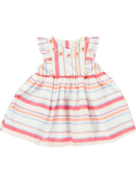 Baby girls' sleeveless dress CIBUROB2 / 18SG09K3ROB099