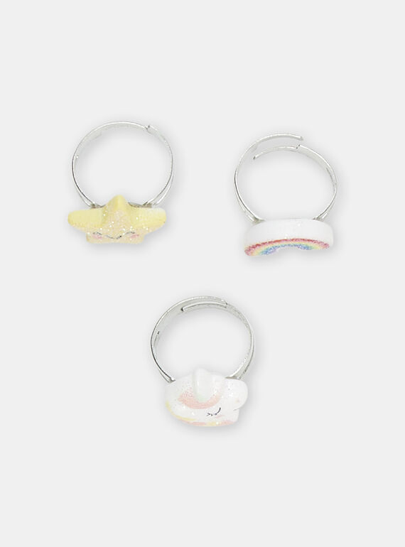 3 fermagli brillanti multicolore bambina SYAJORING2 / 23WI0181BAG099