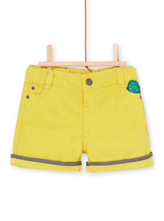 Shorts gialli neonato LUVIBER2 / 21SG10U3BERB115