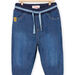 Pantaloni in light denim tinta unita