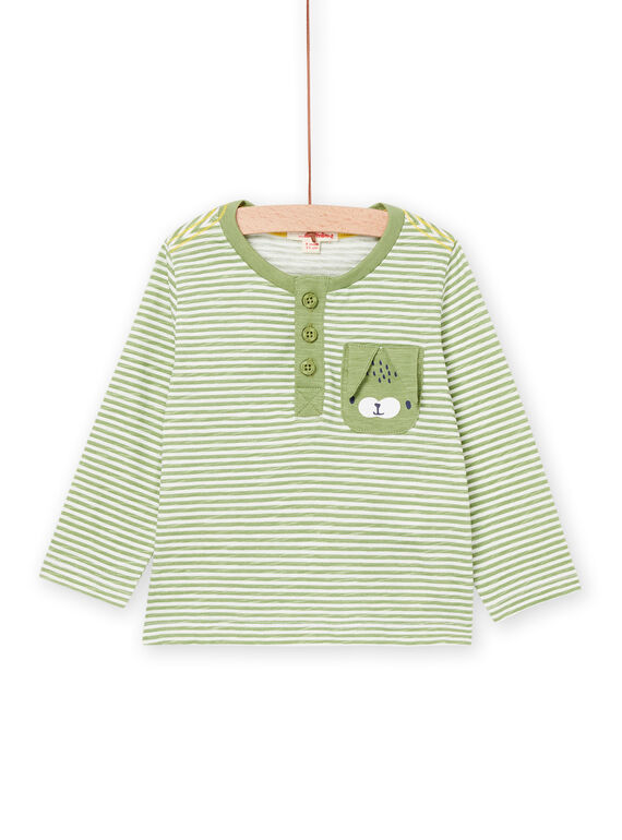 T-shirt alla tunisina a righe bicolore PUJOTUN2 / 22WG10D1TML626