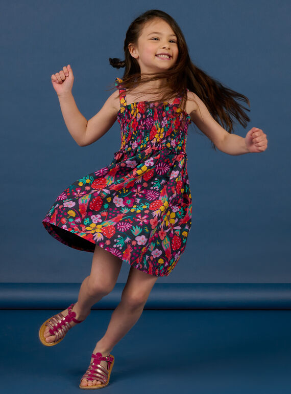 Abito multicolore bambina NAWAROB1 / 22S901V4ROBC211
