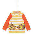 Cardigan con stampa a righe RUJUNGIL / 23SG10U1GIL113