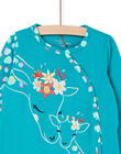 Tutina turchese con motivo giraffe REFIGREMAM / 23SH13H4GRE202