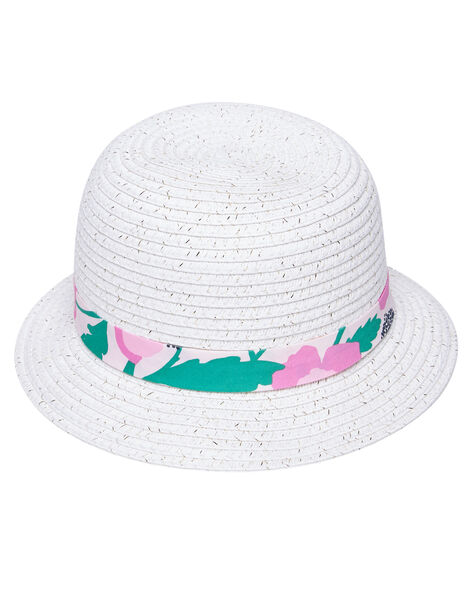 Chapeau Bebe Fille Blanc Avec Ruban A Fleurs Achat En Ligne Catalogue Dpam Dpam