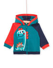Cardigan con cappuccio multicolore PUPRIGIL / 22WG10P1GIL060