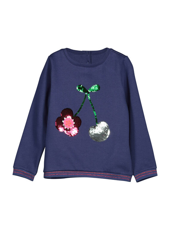 Felpa con paillettes double face bambina FACOSWEA / 19S90181SWE703