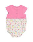 Baby girls' romper in two fabrics CIMABAR2 / 18SG09U2BAR313