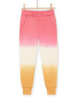 Pantaloni sportivi rosa, bianco e arancione RADAYPANT2 / 23S901M1PAND332