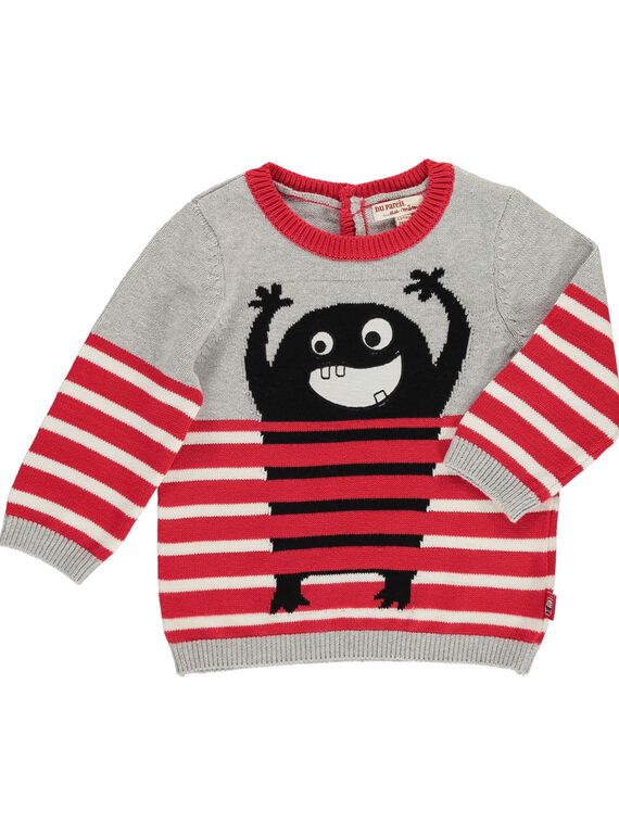 Baby boys' monster sweater DUROUPUL / 18WG1021PUL099