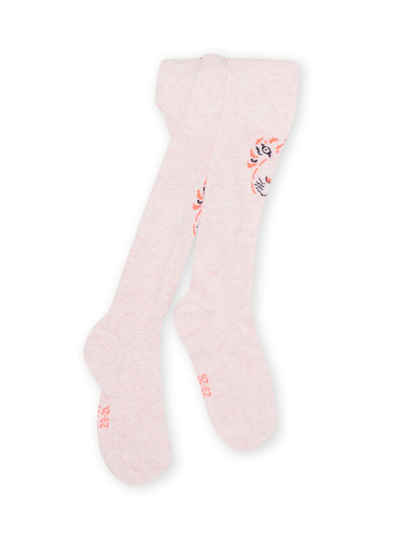 Collant rosa melange bambina NYAMOCOL / 22SI01N1COLD314