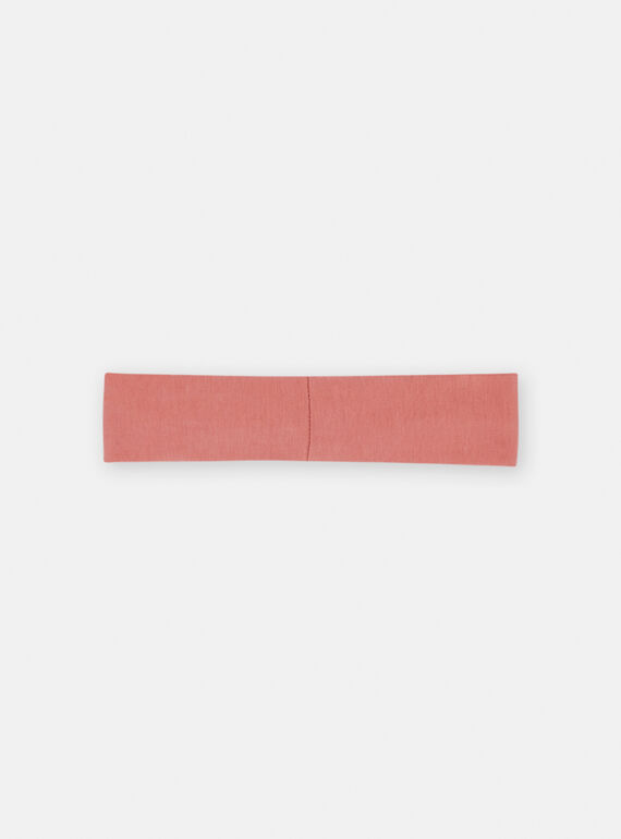 Fascia rosa blush con motivo fragola 3D neonata SYIFORBAN / 23WI09K1BAND300