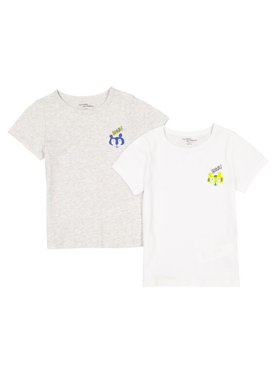 Set 2 t-shirt maniche corte GEGOTELTIG / 19WH1261HLI000