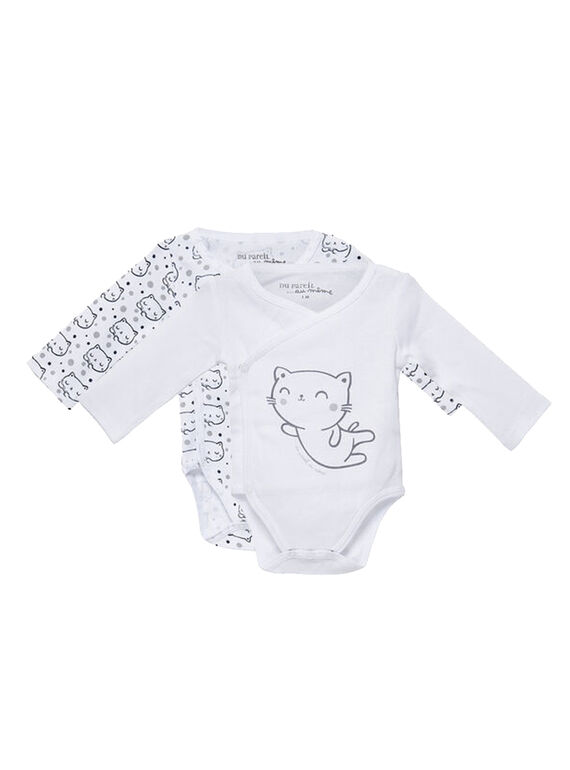 Set 2 body incrociati nascita maniche lunghe JOU1BOD2 / 20SF77J1BOD000