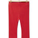 Leggings in maglia a costine rossi neonata