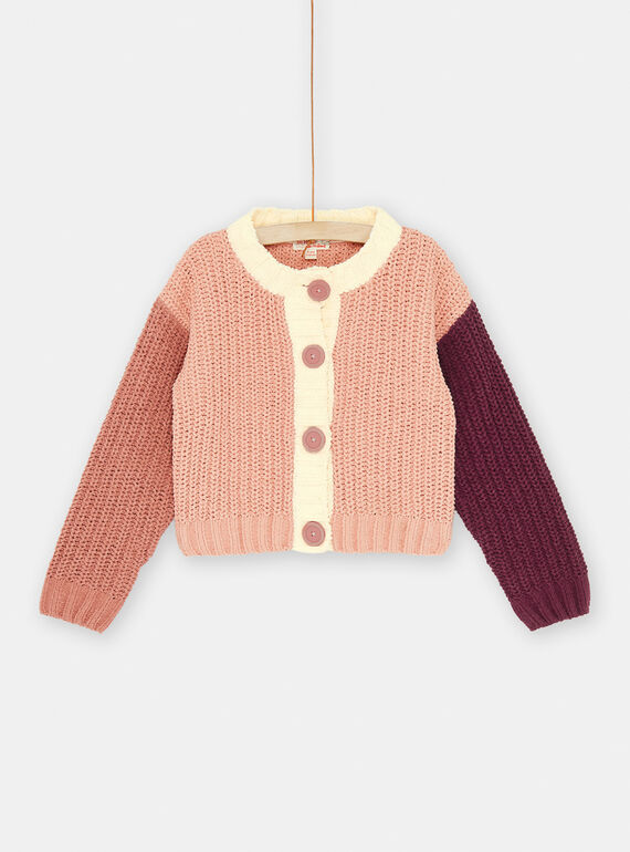 Cardigan rosa antico SACOUCAR / 23W901L1CARD329