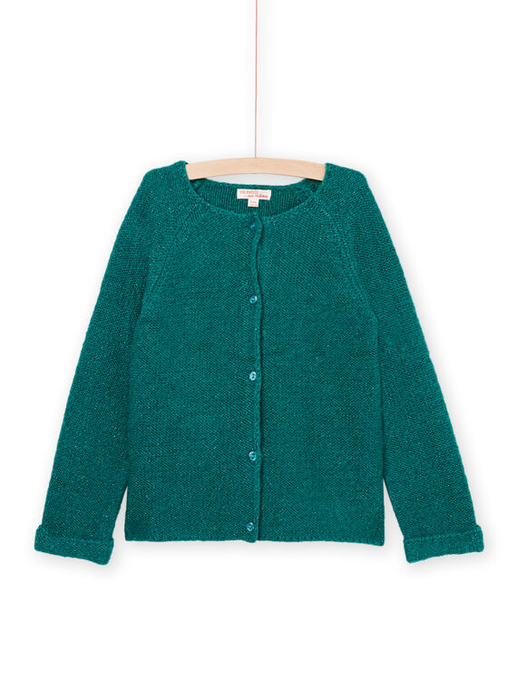 Cardigan turchese scuro PAJOCAR3 / 22W901D3CARC217