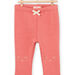 Pantaloni terracotta con motivo testa di animale sulle ginocchia