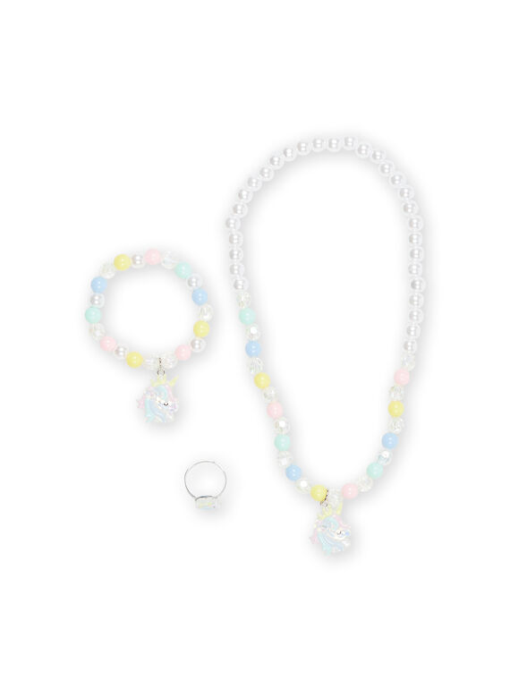 Collana, bracciale e anello in perline RYAJOCOU1 / 23SI01B1CLIP275