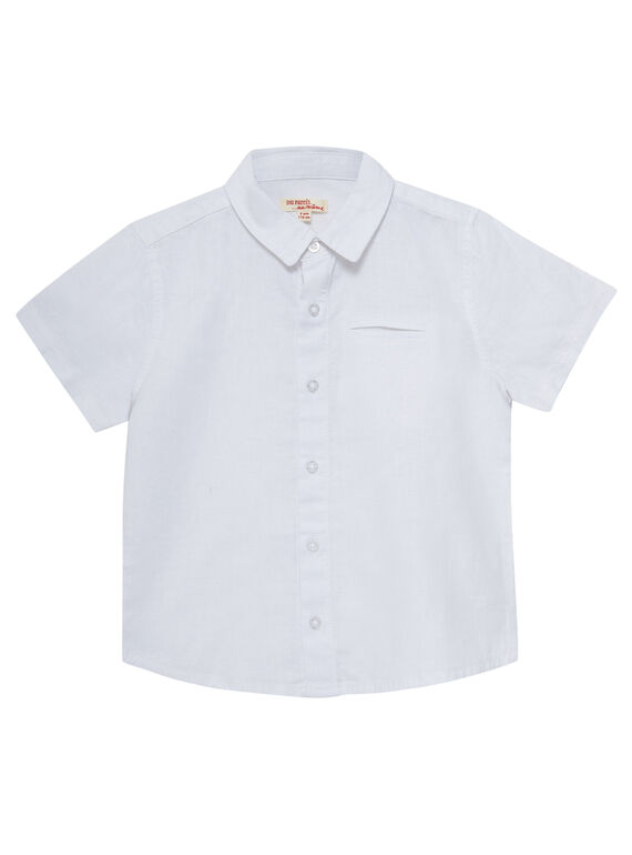Camicia senza maniche in lino bianca bambino JOPOECHEMEX / 20S902G3CHM000