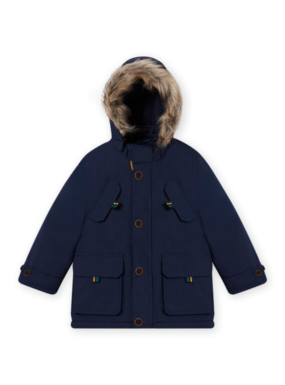 Parka 3 in 1 con cappuccio navy bambino MOGROPAR3 / 21W90261PAR705