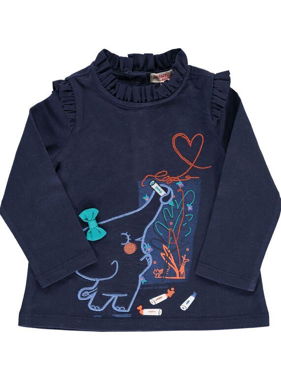 Baby girls' long-sleeved T-shirt DIBLETEE / 18WG0991TMLC205
