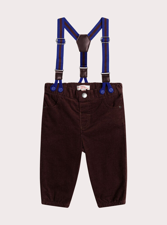 Pantaloni marroni per neonato XUBLUPAN1 / 25WG10N1PAN501
