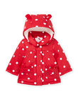 Impermeabile con cappuccio con stampa pois 22WG09F1IMP050