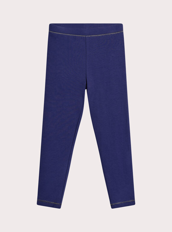 Leggings blu royal per bambina XYAJOLEG1 / 25WI01E4CAL703