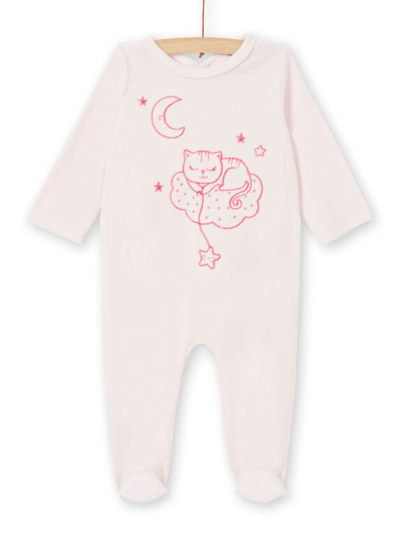 Tutina rosa in velluto neonata LEFIGRECHA / 21SH1351GRED308
