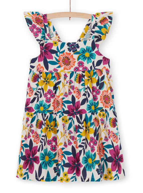 Abito stampa fiori colorati bambina LAMUMROB3 / 21S901Z1ROB009