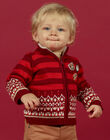 Cardigan maniche lunghe con motivo jacquard neonato MUFUNGIL / 21WG10M1GIL504