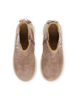 Stivaletti Beatles in pelle glitterata. PABOOTROSE / 22XK3572D0D030