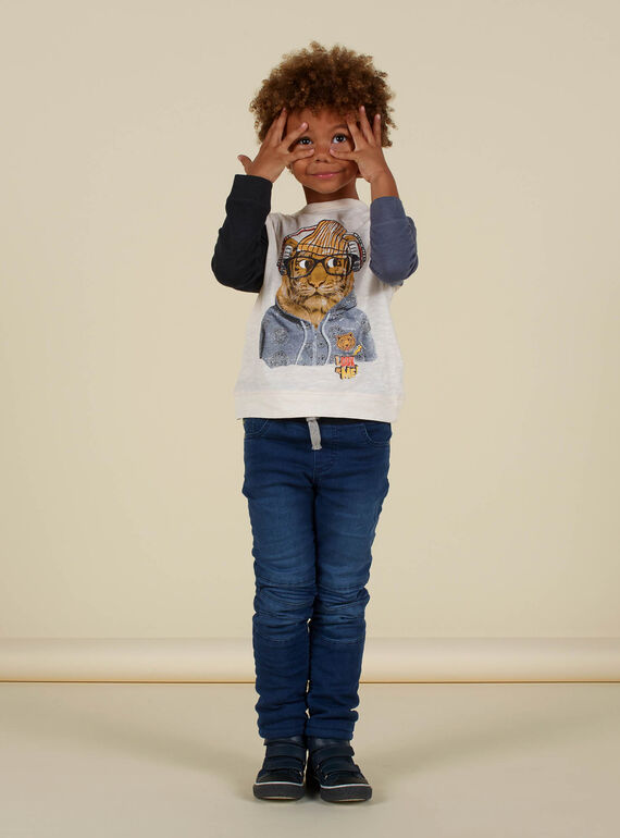 Jeans regular foderati in pile bambino MOHIJEAN / 21W902U1JEAP274