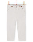Pantaloni beige con bretelle amovibili RUNEOPAN / 23SG10O1PANI818