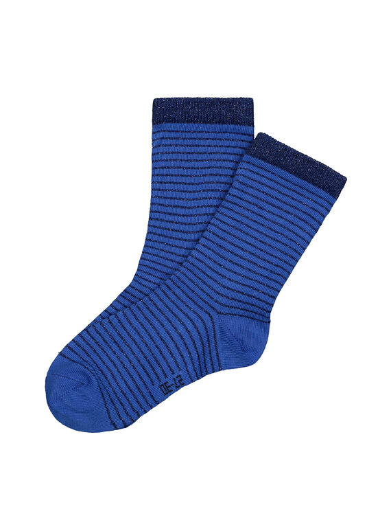 Calze medie a righe bambina FYAJOCHO3B / 19SI0133SOQ703