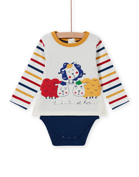 Body T Shirt Motifs Moutons Multicolores Bebe Garcon Achat En Ligne Body Dpam