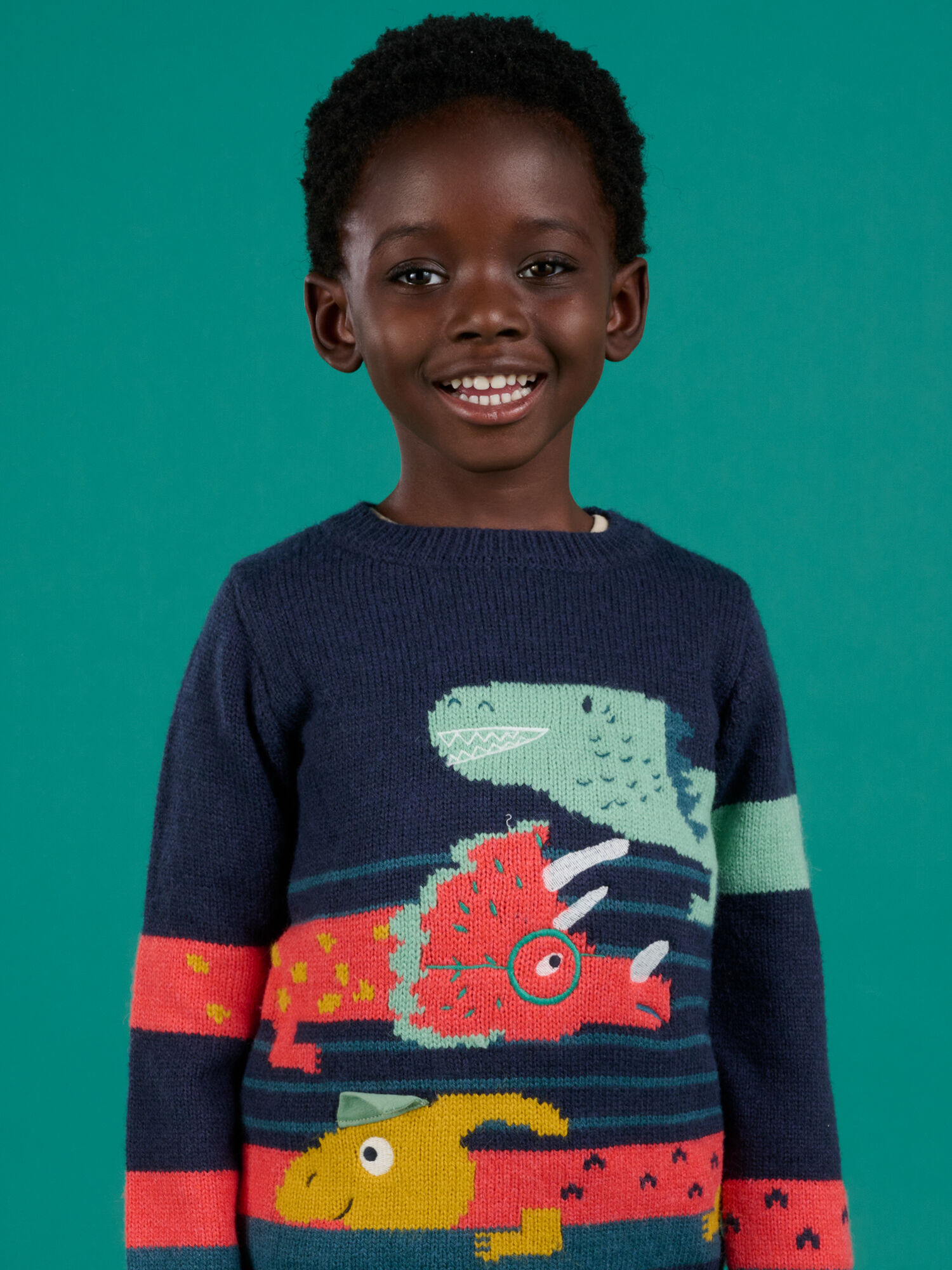 Maglia a maniche lunghe con motivo dinosauro