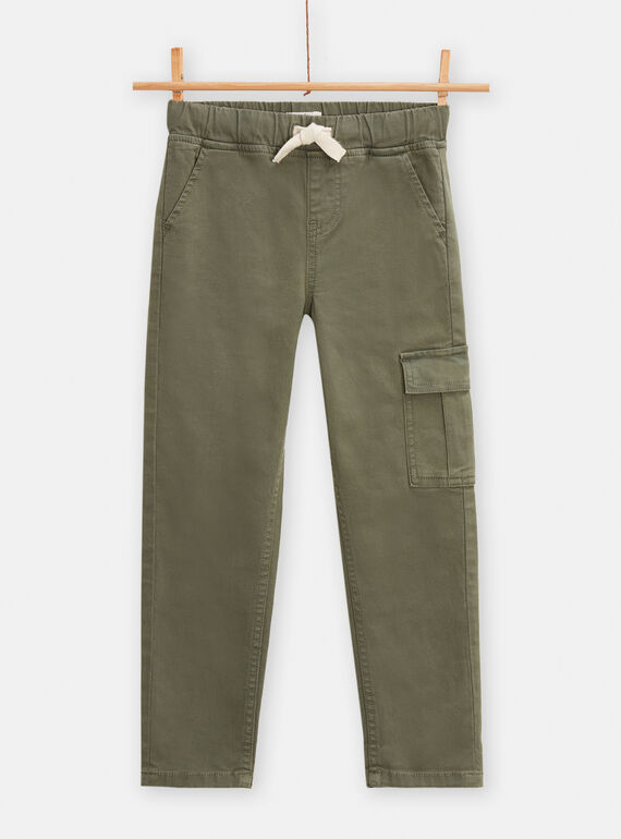Pantaloni cargo verdi bambino TOJOPANTA2 / 24S902B1PANG631