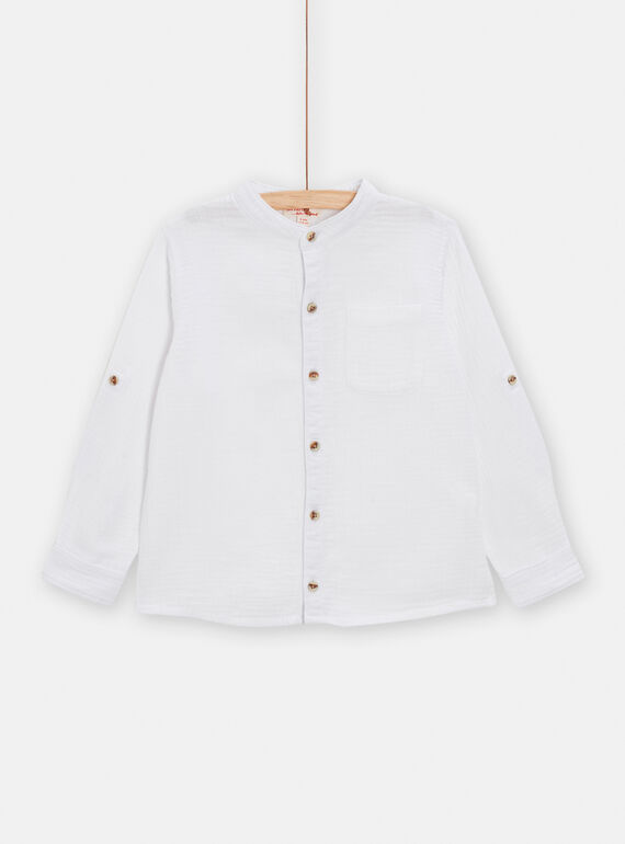Camicia bianca bambino TOPOCHEM1 / 24S902M1CHM000