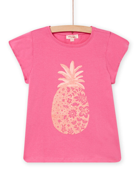 T-shirt a maniche corte rosa bambina NAJOTI4 / 22S90172TMC313