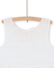 Abito senza maniche bianco con paillettes LAJAUROB2 / 21S901O1ROB000